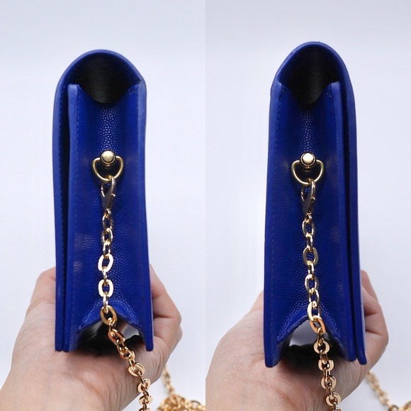 🍓YSL Monogram Flap Clutch in Grained Leather - Picture 2 of 16